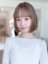 イオ 本厚木(io) 切りっぱなしボブレイヤーボブ似合わせカットナチュラルカラー