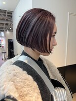ワン バイ ジエクト(One by The Ect)&nbsp;【似合わせイメチェンカット】大人ボブ×ピンクラベンダー
