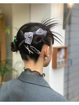 ハナサカヤヘアーサロン(hanasakaya hair salon) カチモリ　韓国ヘアセット