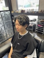 ヒロザバーバー(HIRO THE BARBER)&nbsp;スパイラル×メッシュカラー　宇部市/理容室/理容院