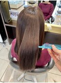 髪質改善縮毛矯正 乾かしただけの仕上がり!!