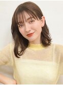 《CODE.LINE》ミストバング×暗髪鎖骨下ミディ
