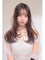 キング 高槻(K!ng) ハイライトカラーミルクティーベージュレイヤーカット