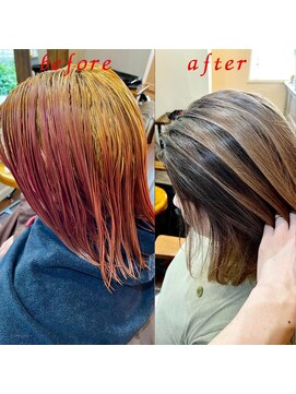 ヘアーサロン ココア(hair salon cocoa) モカグレージュ・シャドールーツ