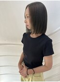 切りっぱなしボブ