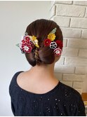 大きなリボンで可愛く^^