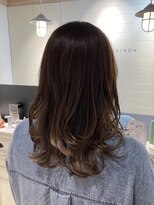 シェノン 赤羽店(CHAINON)&nbsp;ふわっと動きあるミディアムレイヤー艶髪秋カラー赤羽