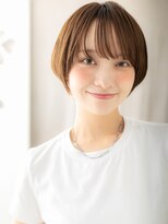 カバーヘア ブリス 川口(COVER HAIR bliss)&nbsp;□マロンベージュ小顔補正カット丸みショート416川口20代30代