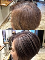 リフル 八王子(RIFULL)&nbsp;ハイライト　バレイヤージュ　ショート　レイヤー　髪質改善