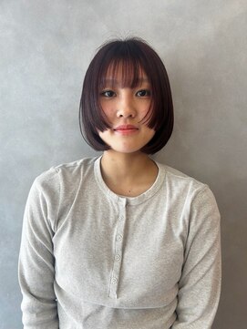 ボヌール 川西(Bonheur) フレンチボブ×顔まわりカット