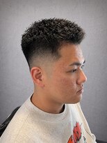 ワンワンオー バーバーショップ 長浜店(@110 BARBER SHOP) スキンフェード × 濡れパン
