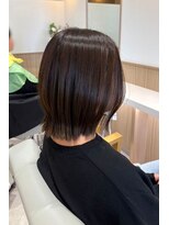 アビエブラン 若江岩田(abije blanc) 艶感ナチュラル前下がりボブ【若江岩田】