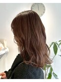 ミディアムレイヤーカットナチュラル大人ふんわりミディ