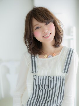 モッズヘア 上尾西口店(mod's hair) 大人かわいい斜めバングオリーブグレージュ上尾20代30代40代a!