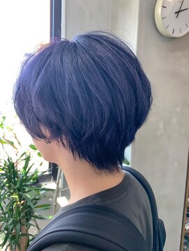 テトヘアー(teto hair) short(ラベンダーアッシュ、パープル、ダブルカラー)