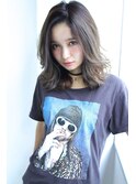 【LiL'西宮】外国人風グラデーション_アッシュグレー_ミディ★