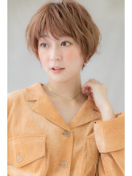 カバーヘア ブリス 上尾西口店(COVER HAIR bliss) カーキペールカラー抜け感ショートマッシュ301Z上尾10代20代30代