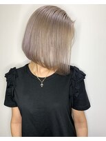 サロンドミルク 溝の口店(salon de MiLK) 20代30代40代/ストレートでもキマるボブグレージュカラー!