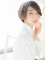 モッズ ヘア 福岡姪浜店(mod's hair) *mod's姪浜*…アシンメトリー前下がり小顔シンプルショートf