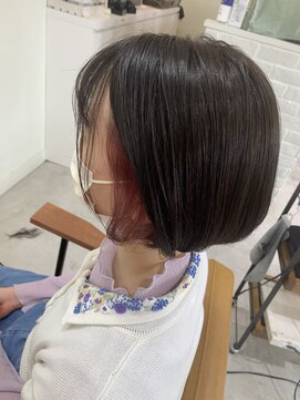 ベルヘアールーム(BELLE HAIR ROOM) イヤリングカラー　ピンク