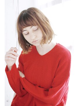 トレス プラス エヌ(TRESS+n) 20代30代40代　ショートバングでアンニュイ ボブ【堅田】#587