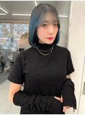 韓国風小顔カット 顔まわりレイヤー 韓国ヘア 前髪 くびれ髪