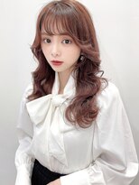 ランテルディ 渋谷(LANTERDIT)&nbsp;【LANTERDIT】顔周りレイヤー♪ベージュおくれ毛流し前髪/Risa