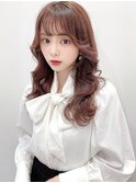 【LANTERDIT】顔周りレイヤー♪ベージュおくれ毛流し前髪/Risa