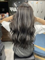 ラフ(LAFF)&nbsp;#バレイヤージュ#グレージュカラー#ボブウルフ#ココアベージュ