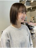 ボブの顔まわりレイヤー