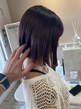 アスラン(ASLAN) 【aslan】ボブ/バレイヤージュ/ワインレッド/ハイライト