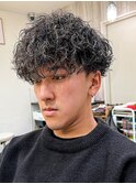 プードル風波巻きスパイラルパーマ