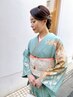 【電話予約】訪問着/留袖/色留袖 ＋ヘアセット＋フルメイク ￥17000