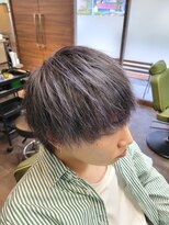 メンズ レオ 南森町店(men's LEO) カラーメッシュ×ウルフ×ツーブロック