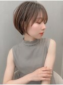 ミニウルフレイヤーカット顔周りカット前髪カットショート錦糸町