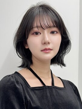 エアー 横浜(AIR) 【長谷川】黒髪大人可愛い韓国くびれボブ