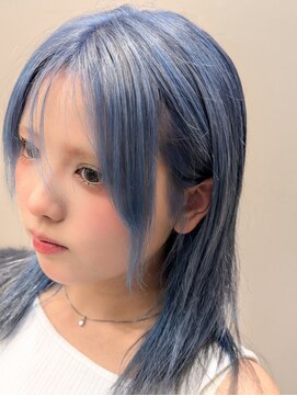 アース 菊名店(HAIR&MAKE EARTH) 水色カラー