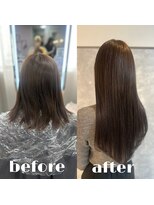 ガルボヘアー 心斎橋店(garbohair)&nbsp;プルエクステ心斎橋エクステブラウンカラー当日予約OK