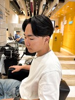 ルースト 京都河原町店(ROOST)&nbsp;ショートセンターパートニュアンスパーマメンズパーマ