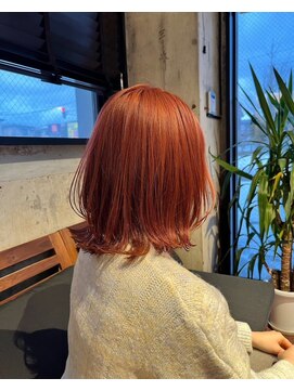 ナンバー エリュン 秋田店(N°Elune) レッドブラウン　レイヤースタイル