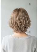 *ショートボブ/ショートヘア/脱白髪染め/白髪ぼかし/髪質改善