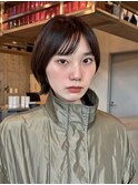 大人ボブ/ストレート/グレージュカラー/前髪/髪質改善[登戸]