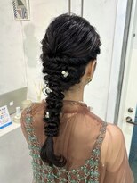 バンクスヘアー(BANK'S HAIR)&nbsp;パール編み下ろしアレンジ