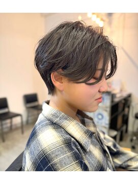 ハンサムショートゆる巻き