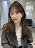 顔周りレイヤーカットベージュカラーくびれレイヤーカット