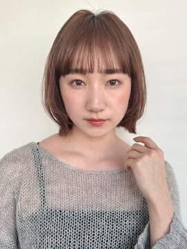 カバーヘア ブリス 川口(COVER HAIR bliss) 切りっぱなしショートボブ/ココアベージュ/似合わせカットp川口
