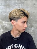 メンズカット/ブリーチ/ニュアンスパーマ/メンズハイライト/眉毛