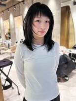 ヨーク(yoke)&nbsp;【yoke×RYO】ミディアムハッシュカット/ブルーブラック