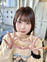 カシュカシュ(cache cache)&nbsp;アイドル前髪/巻けるボブ/ブリーチなしベージュ