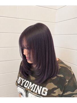 エルベ 千波店(elve) 透明感たっぷり寒色カラー×フェイスレイヤー◎